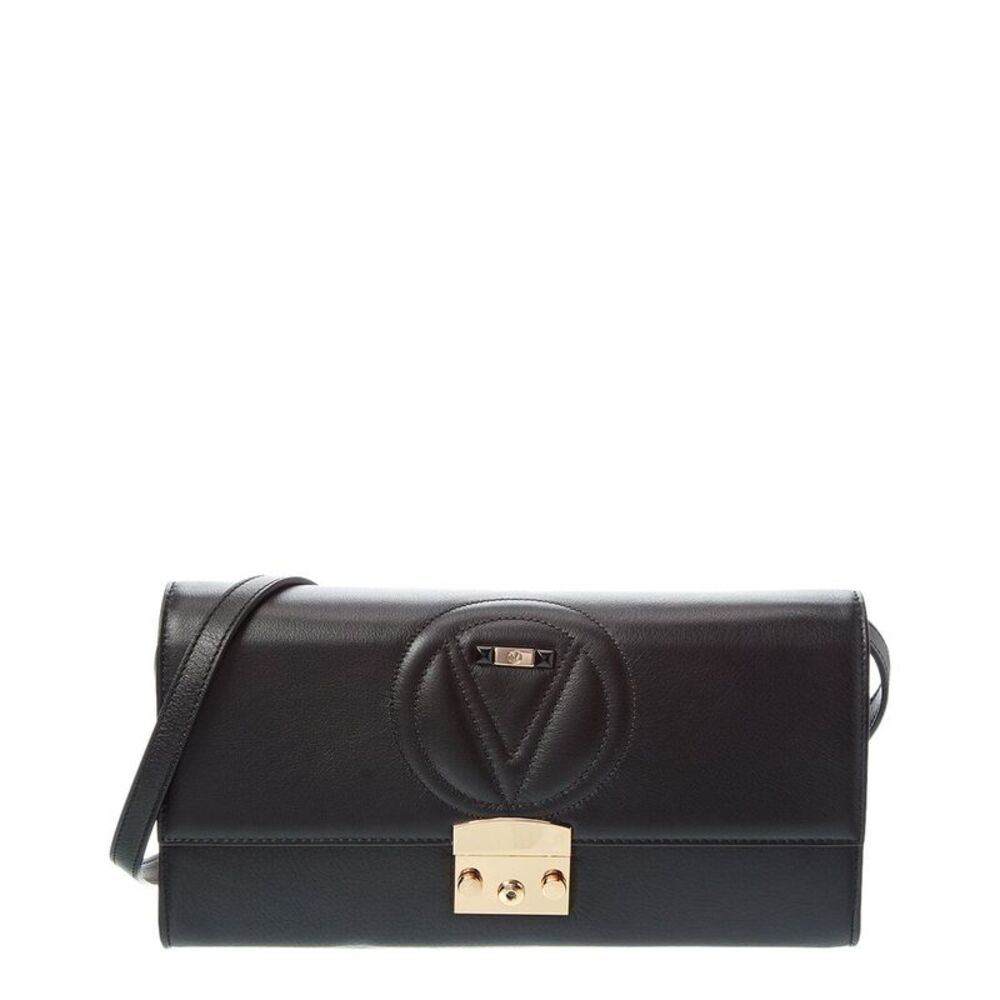 Valentino By Mario Valentino Cocotte Signature Leather Shoulder Bag, Black